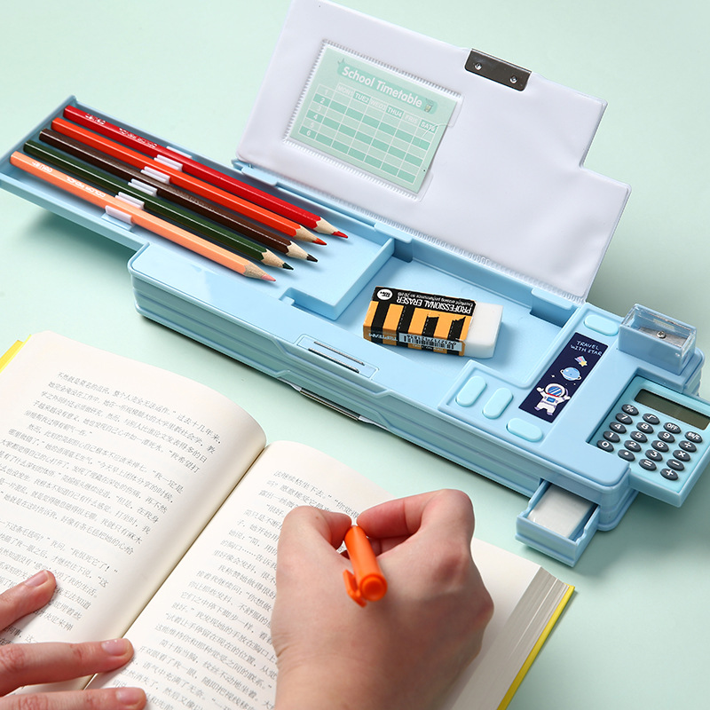 多機能プラスチック製文房具ボックス（電卓付き）、両面マグネッ - Scientific Calculator For Secondary School のレビューと価格