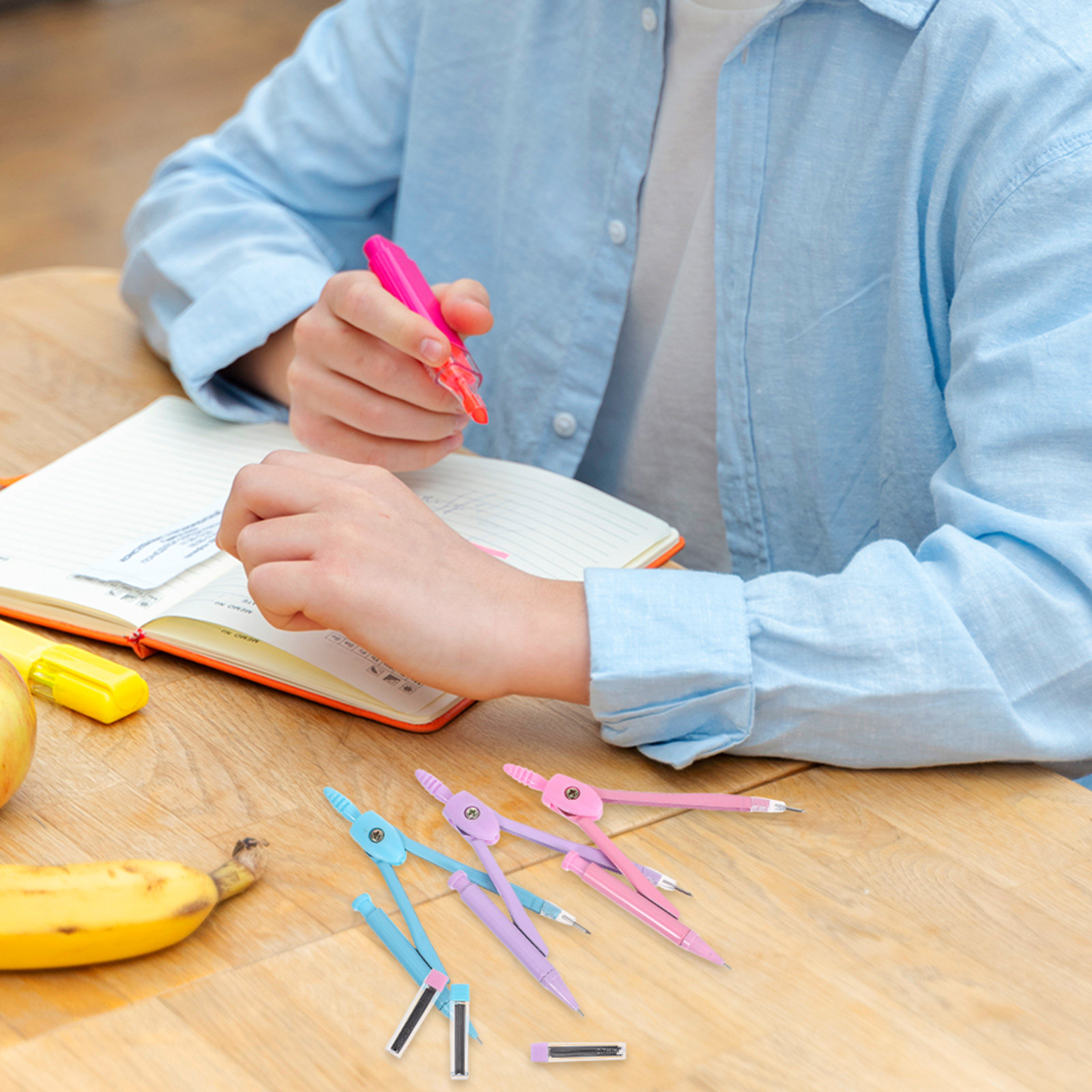 金属製コンパス、幾何学図面作成セット。学生、オフィス、家庭で - Math Geometry Set With Compass のレビューと価格